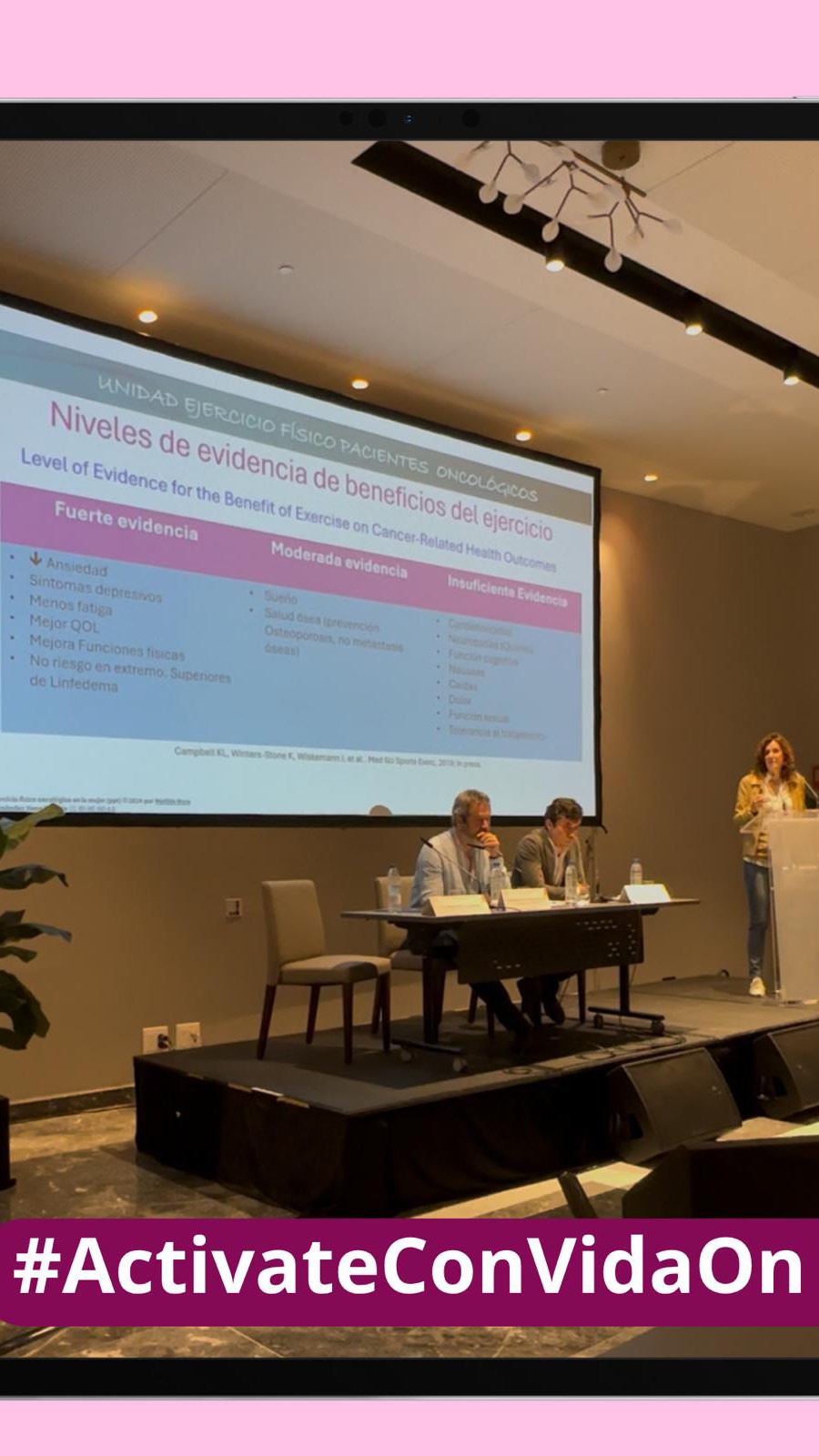 Nuestra presidenta Matilde Mora comparte los niveles de evidencia científica…